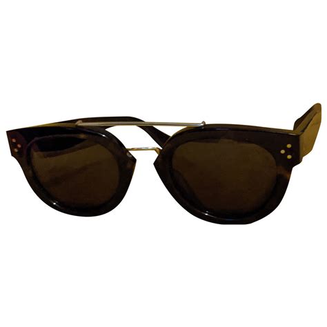 New preppy sunglasses Celine Brown in Plastic 